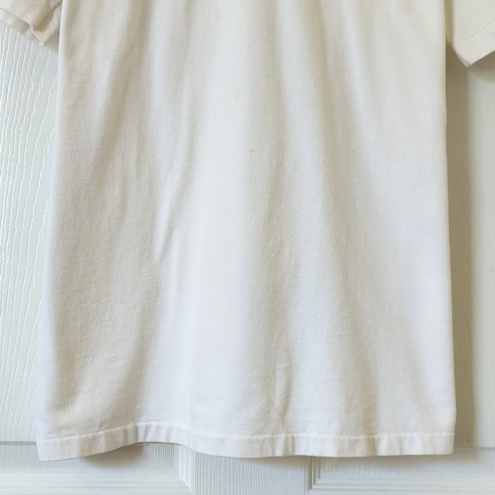 Hefty 90's Vintage Alaska Embroidered Short Sleeve Crewneck T-shirt White Large - Picture 6 of 10